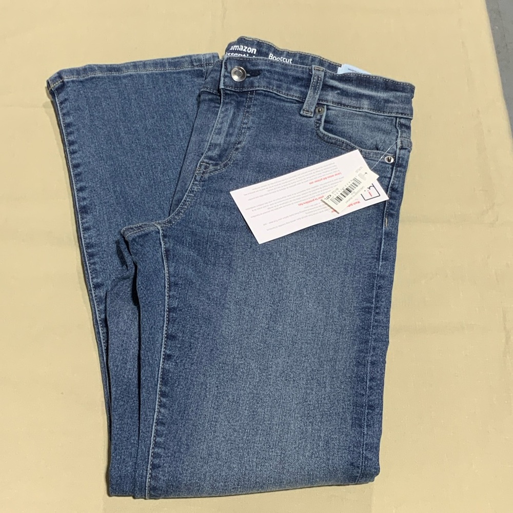 Kids Unisex Amazon Essentials Washed Blue Jeans